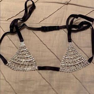 Rhinestone bra